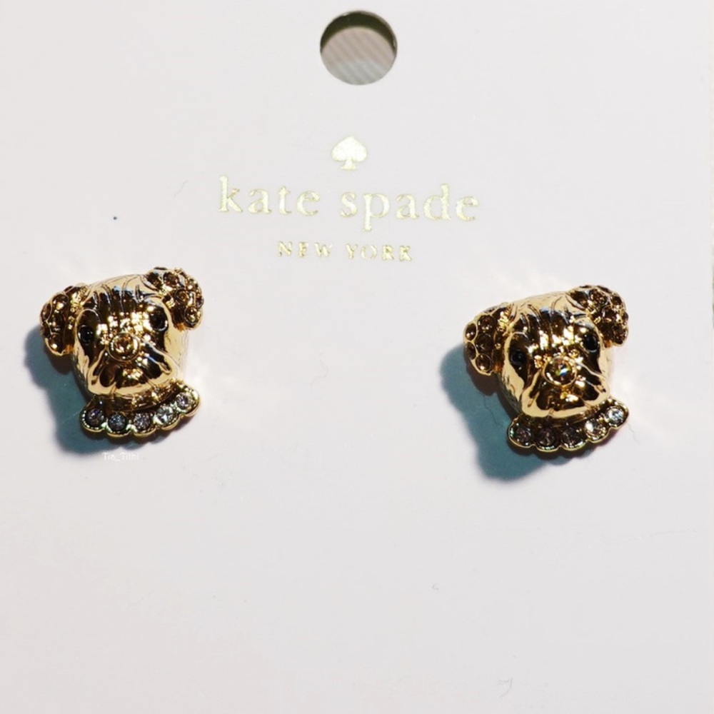 Kate Spade Pugs earrings and necklace❤️